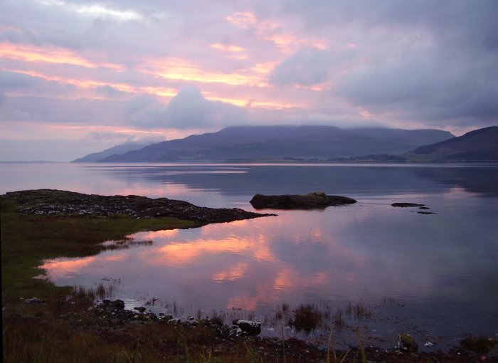 Sunset of Loch Scridan